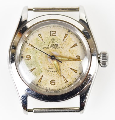 Lot 2877 - TUDOR; a vintage gentleman’s stainless steel...