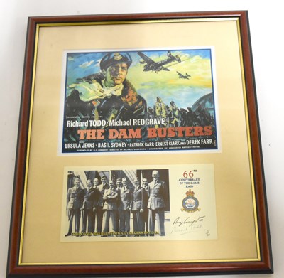 Lot 6048 - DAM BUSTERS INTEREST; framed RAF interest...