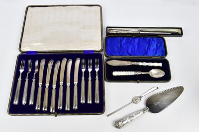 Lot 2307 - JAMES LEWIS & SONS; a cased Edward VII...