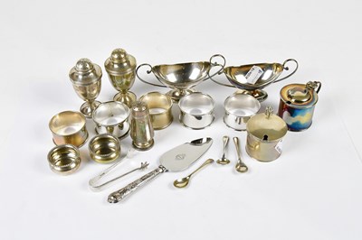 Lot 2363 - ELKINGTON & CO; a pair of George V hallmarked...