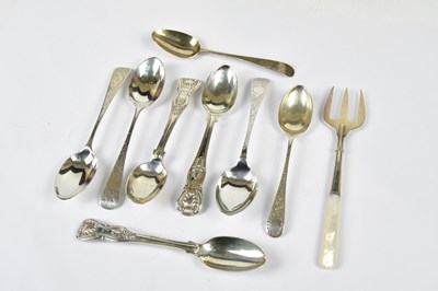Lot 2755 - Three George IV hallmarked silver teaspoons in...