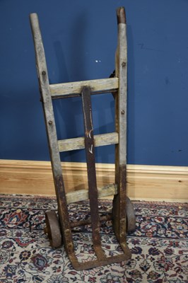 Lot 6468 - SLINGSBY; a vintage wooden framed trolley with...