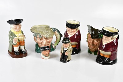 Lot 5365 - ROYAL DOULTON; two large sized character jugs '...