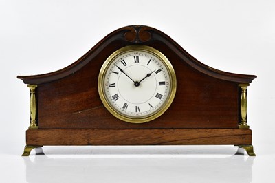 Lot 6409 - BUREN; an Edwardian inlaid mahogany mantel...