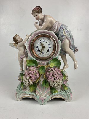 Lot 5411 - A late 19th century German porcelain figural...