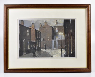 Lot 6225 - TOM BROWN; pastel, street scene, signed lower...