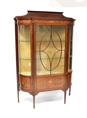Lot 26 - MAPLE & CO; an Edwardian-style inlaid mahogany...