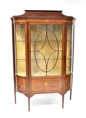 Lot 26 - MAPLE & CO; an Edwardian-style inlaid mahogany...