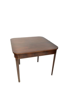 Lot 45 - A 19th century mahogany tea table, the...