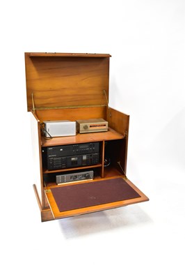 Lot 22 - A modern media unit in the form of a chest of...