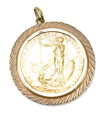 Lot 362 - A £25 1/4oz fine gold Britannia 1987...