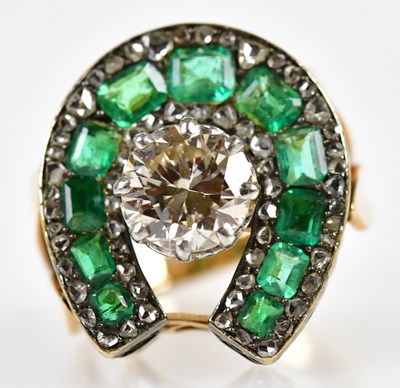 Lot 32 - An unusual 14ct yellow gold white metal tipped...