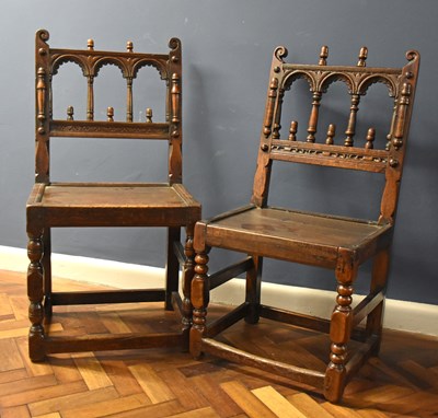 Lot 6509 - A matched pair of late 17th century Derbyshire...