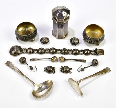 Lot 2513 - A pair of Russian silver and niello decorated...
