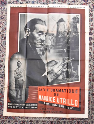 Lot 444 - MAURICE UTRILLO; a very large original film...