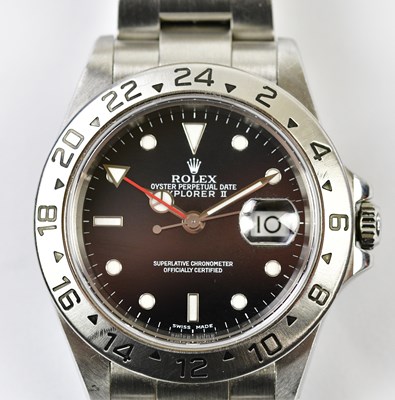 Lot 2839 - ROLEX; an Oyster Perpetual Date Explorer II...