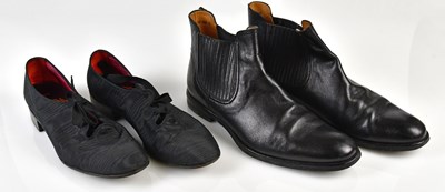 Lot 1078 - BALLY; a pair of gentleman’s black flat...