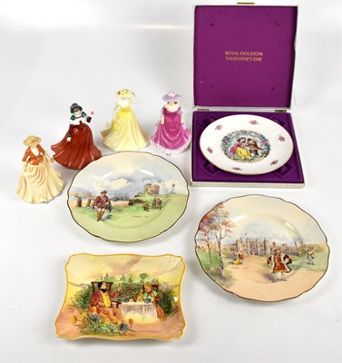 Lot 740 - ROYAL DOULTON; four boxed figures comprising...