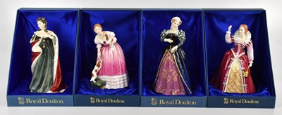 Lot 746 - ROYAL DOULTON; four assorted figures...