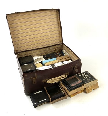 Lot 6344 - A collection of magic lantern slides including...