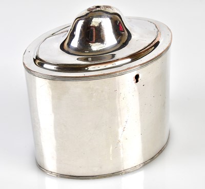 Lot 2826 - An 18th century Sheffield plate tea caddy of...