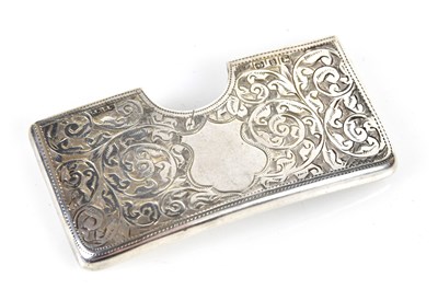 Lot 2490 - JR LTD; a Victorian hallmarked silver card...