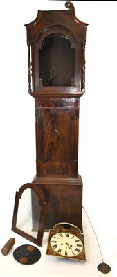 Lot 1412 - A 19th century eight day mahogany cased...