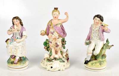 Lot 591 - DERBY; an 18th century figure ‘Europe’, height...