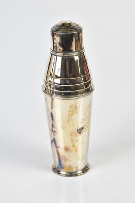 Lot 2822 - An Art Deco silver plated cocktail shaker.