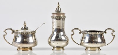 Lot 2196 - WALKER & HALL; a George V hallmarked silver...