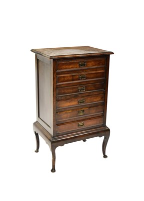 Lot 27 - A mid-20th century mahogany chest of six...