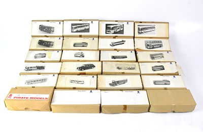 Lot 285 - PIRATE MODELS; twenty-four white metal model...