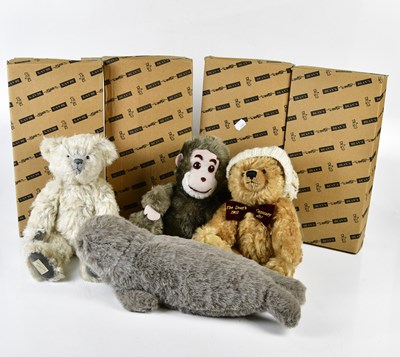 Lot 4387 - DEAN'S; a group of six bears to include 'Toby',...