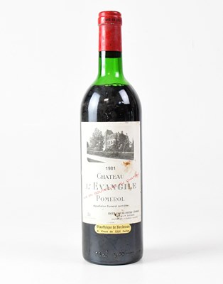 Lot 188 - RED WINE; a bottle of Château l'Evangile...
