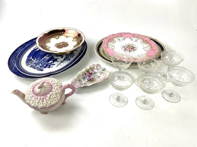 Lot 5460 - An assortment of ceramics, including a Belleek...