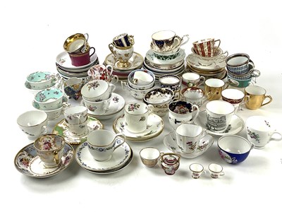 Lot 5473 - An assortment of Victorian and later teacups...