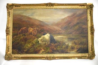 Lot 6151 - R. WATSON; large oil on canvas, Highland...