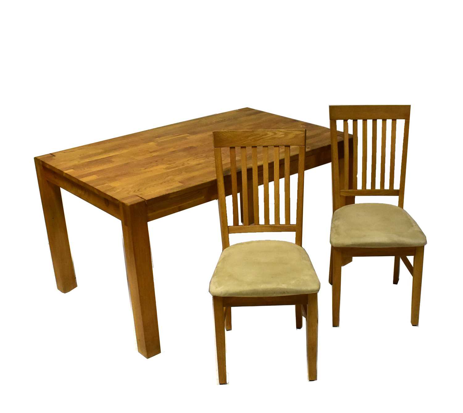 Lot 16 - A contemporary dining room suite comprising an...