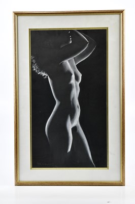 Lot 1551 - PETER CLEUYEU; pastel, nude torso, signed and...