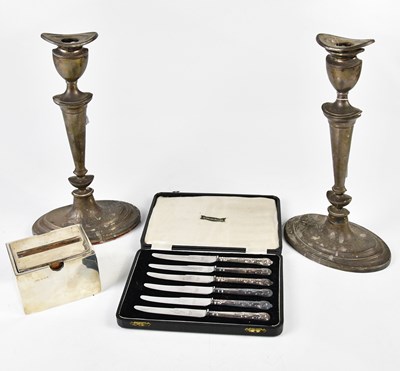 Lot 2173 - JENKINS & TIMM; a pair of George V hallmarked...