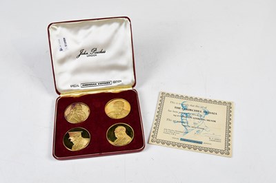 Lot 3155 - JOHN PINCHES; a set of four 24ct gold on...