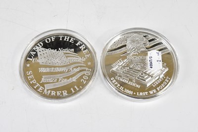 Lot 3143 - Two 999 fine silver commemorative proof coins,...