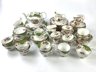 Lot 5467 - AYNSLEY; a part tea service, with a Paragon...