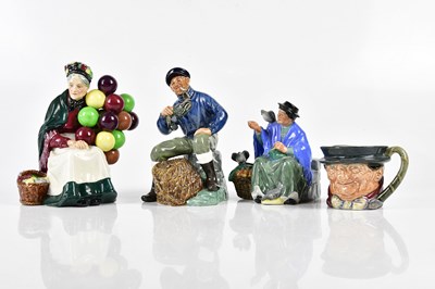 Lot 5369 - ROYAL DOULTON; three figures, comprising...