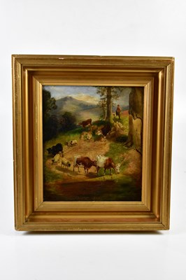 Lot 6166 - UNATTRIBUTED; a 19th century oil on board,...