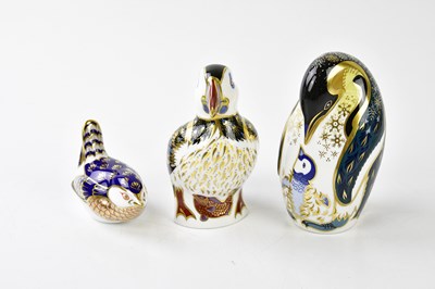 Lot 5376 - ROYAL CROWN DERBY; three animal form...