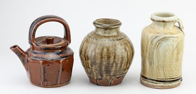 Lot 293 - MIKE DODD (born 1943); a stoneware bottle with...
