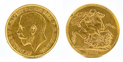 Lot 1852 - A George V full sovereign, 1911.