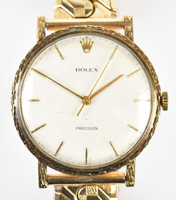 Lot 2869 - ROLEX; a gentleman's Precision wristwatch, the...
