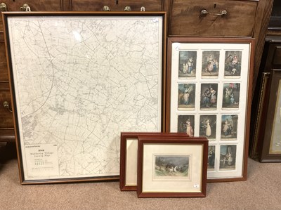 Lot 1462 - LOCAL INTEREST; an Ordnance Survey map of...